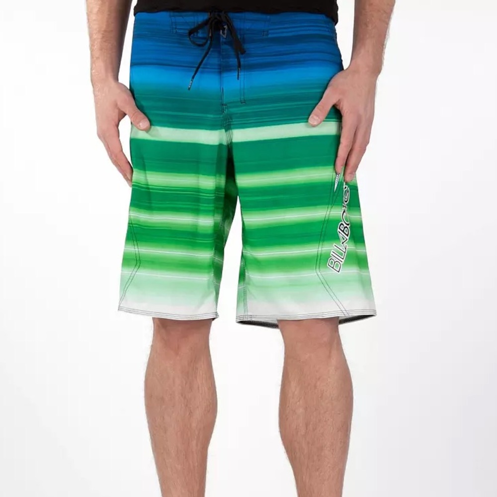 NWT BILLABONG Flux Stretch Boardshort Royal Green 22” ITEM NO. 19465M117TFLU